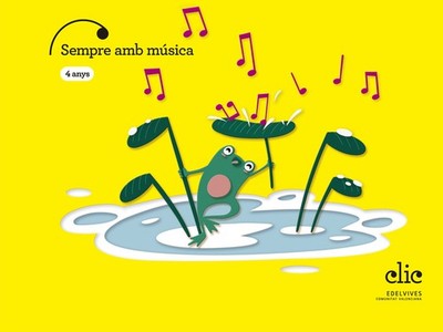 Projecte Clic - 4 anys : Sempre amb música. NUEVO. Envío URGENTE. LIBRO DE TEXTO