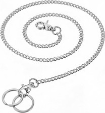 24 Inch Heavy Duty Pocket Chain Wallet Chain for Men Women Wallet Chain Metal Pu