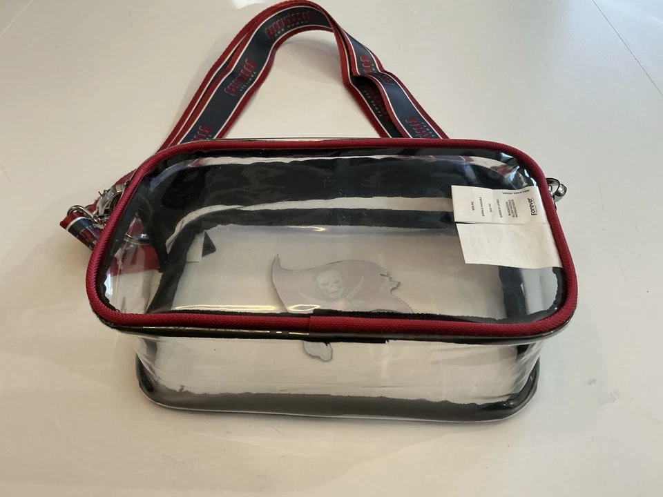 Bolso Bandolera Tampa Bay Buccaneers FOCO Stadium Transparente NFL Fútbol Foto 4 de 4