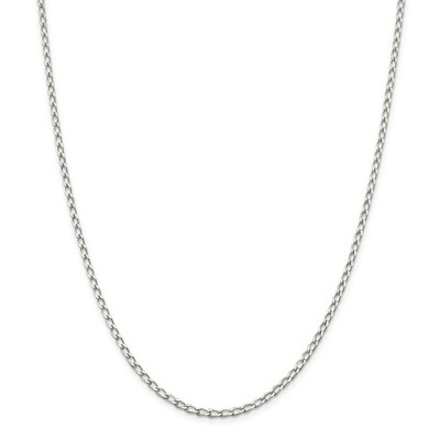 Sterling Silver Solid 2.8mm Open Link Chain w/ Lobster Clasp 16'' - 24''