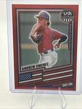 2026 Panini USA Stars & Stripes Prizm Andrew Jimenez #146 Red /399