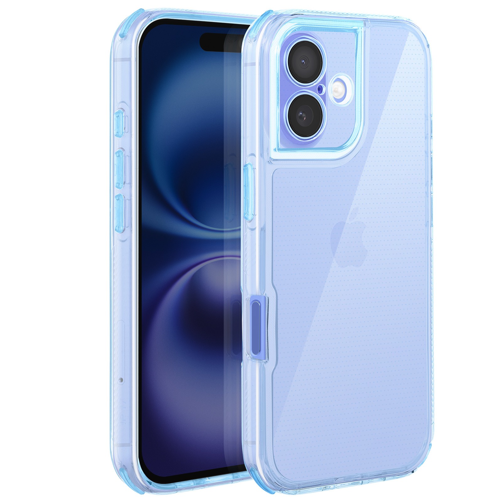 Coque bi-matière iPhone 16 renforcée anti-choc pour éviter l'écran brisé