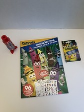 Crayola Ltd. Ed. Coloring Bk w/ Stickers, 8 Pk Crayons And Sharpener Orange Red