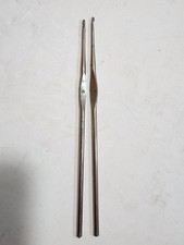 Vintage Steel Crochet Hooks Sizes 4 And 5 Set of 2