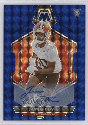 2024 Panini Mosaic Rookies Blue Prizm Auto 4/99 Jamari Thrash Rookie RC 19l7