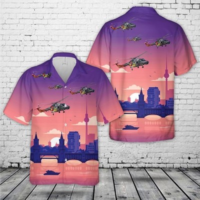 German Navy Westland WG 13 Super Lynx Mk88A Hawaiian Shirt