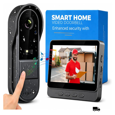 Wireless Video Türsprechanlage mit 1080P Kamera 4,3