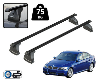 DACHTRÄGER FÜR BMW 3-ER (E90) 2005-2012 DACHTRÄGER DACHTRÄGER STAHL SCHWARZ
