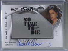 2025 Upper Deck James Bond Black Diamond 14/50 Ana de Armas as Paloma Auto ob9