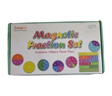 Magnetic Fractions 156-Piece Set of Thick Magnetic Fraction Tiles