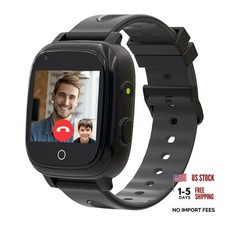 4G Kids Smart Watch Boys with GPS Tracker Phone/Video Call Alarm SOS Black