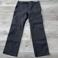 prAna Stretch Zion Stretch Pants Men  s 36x32 Gray Hiking Travel Climbing Nylon
