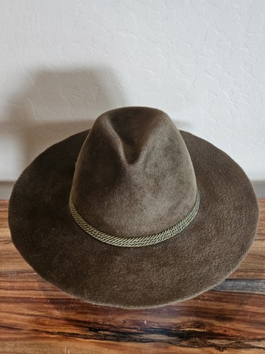 Brown Hutmacher Zapf Fedora Size 7 1/8