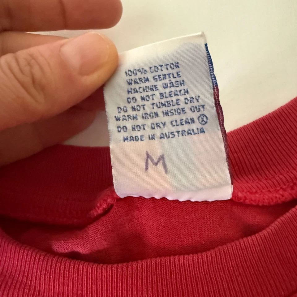 Camisa de colección de los 90 NBA Sportswear Chicago Bulls para niños (talla 12) - roja - hecha en Au Foto 3 de 4