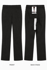 Rafaella Size 4 Black Pinstripe Stretch Pants New With Tags Career Office