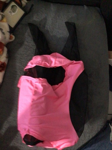 Professional's Choice Horse Equine Fly Mask with Ears Pink/black Large - Picture 3 of 3