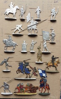 Zinnfiguren Flachfiguren 30mm Burgund S.Maier Ludwig Frank Figuren