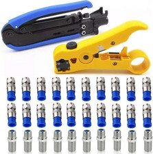 Gaobige Coaxial Compression Tool Coax Cable Crimper Kit Adjustable Rg6 Rg59 Rg11