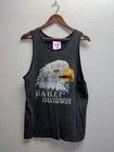 Vintage Harley Davidson Eagle Tank Top Shirt Sturgis 1991 90s Tee Medium VTG M