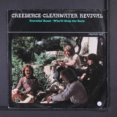 CREEDENCE CLEARWATER REVIVAL: travelin' band / who'll stop the rain FANTASY 7''