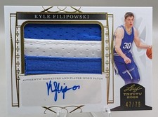 2022-23 Leaf Trinity - Patch Autographs Kyle Filipowski #PA-KF1 Gold /75 (AU)