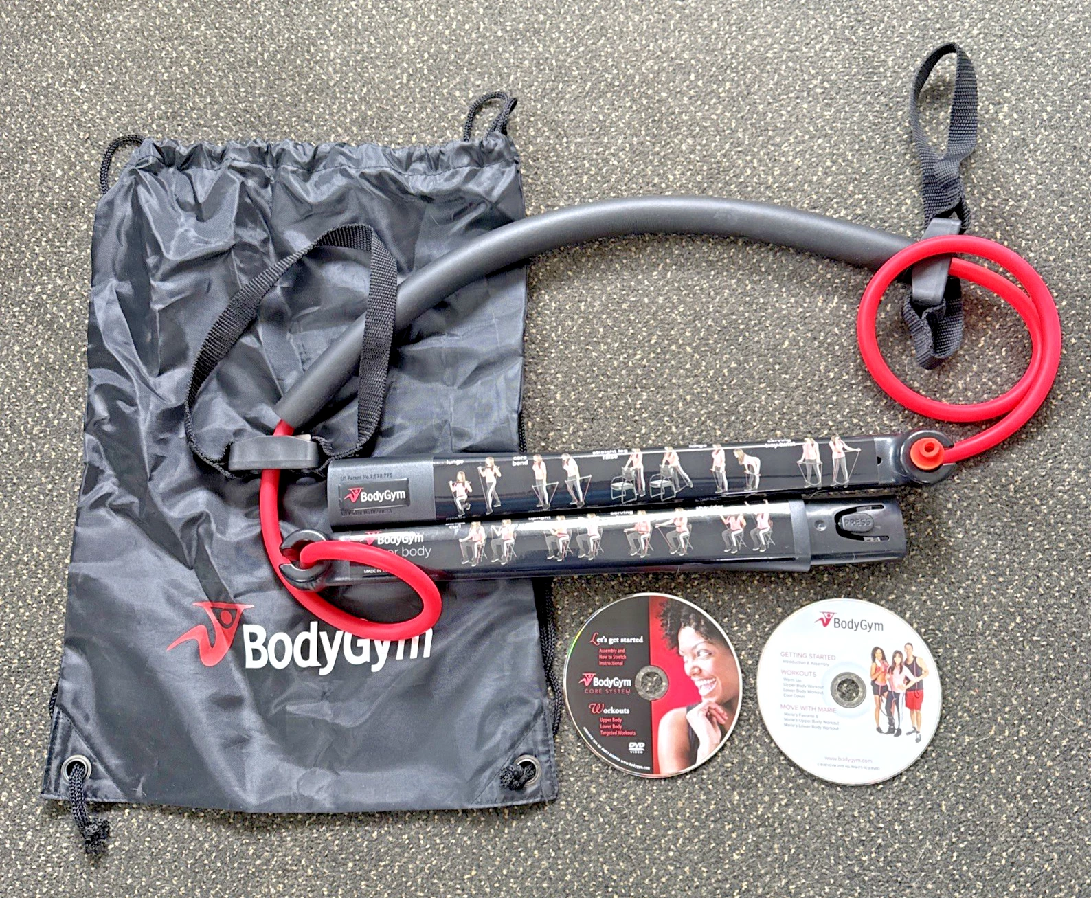 BodyGym Core System Workout Bar 2 DVD's - All In One Resistance Trainer