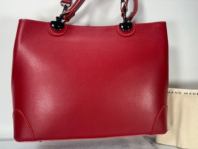DIVINA FIRENZE-NWT $225.00             HAVE YOU EVER OWNED RED ITALIAN LEATHER ?