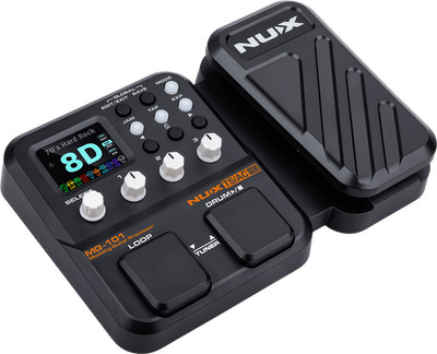 NUX MG 101 Modeling Multieffektgerät für Gitarre Verzerrer Chorus Delay Phaser