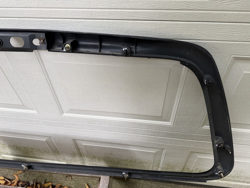 97-03 OEM Ford F150 Rear Window Extended Cab Glass Molding Frame Bezel ...