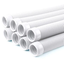 POOLWHALE Vacuum Hose/Replacement Pool Hose -1.5” 8 Hoses for Pool,Spa Whi