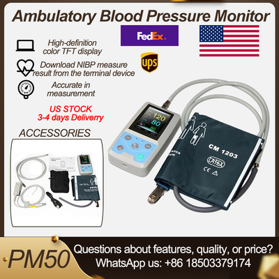 #ad 24H Ambulatory NIBP Monitor with SpO2 amp; PR Free PC Software US Stock $204.00
