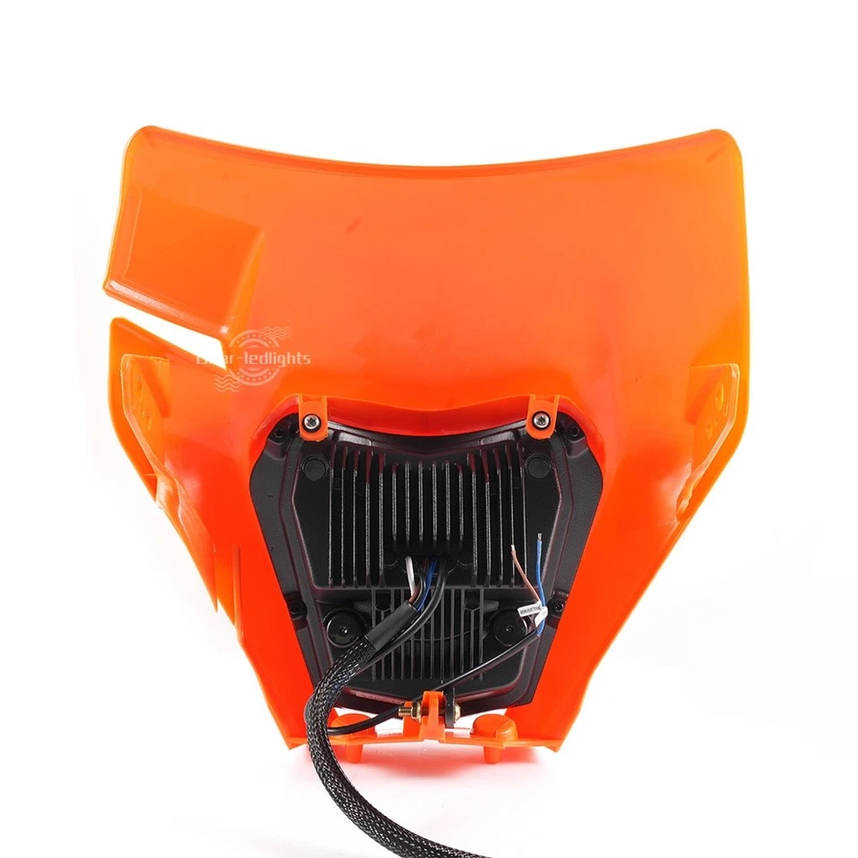 Faro LED naranja para KTM EXC XC MXC 250 450 520 525 530 lámpara de cabeza para moto de cross Foto 3 de 4