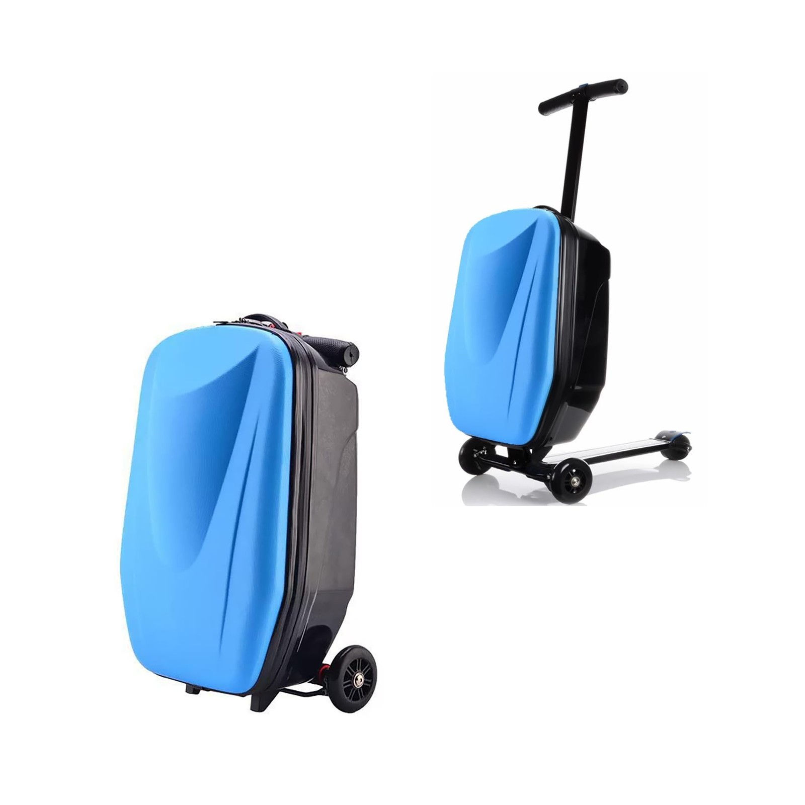 Maleta Scooter Carry On Carcasa Rígida Paseo en Maleta Scooter para Niños Edad 4-1...