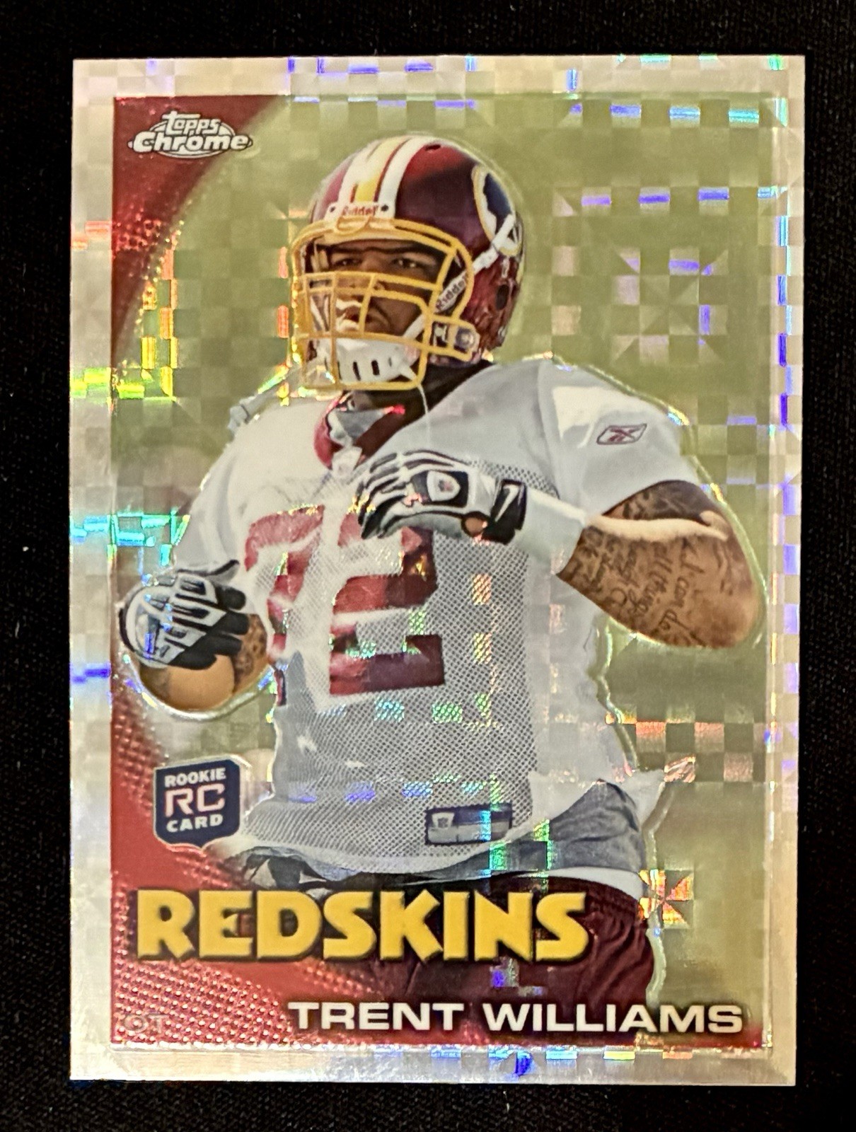 2010 Topps Chrome Xfractors Trent Williams Rookie Card #C102 RC