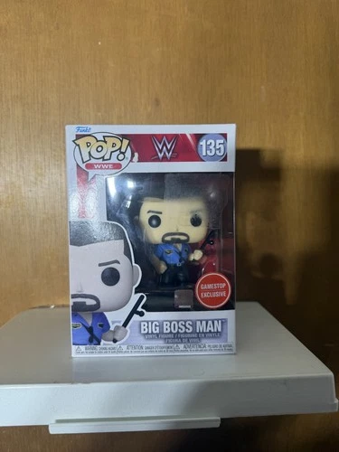 Funko Pop WWE Big Boss Man #135 GameStop Exclusive Wrestling