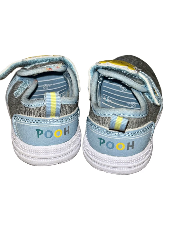 Disney Winnie The Pooh Azul y Gris Niños Infantil Bebé Zapatos Talla 3 Nuevos sin Etiquetas Foto 2 de 3