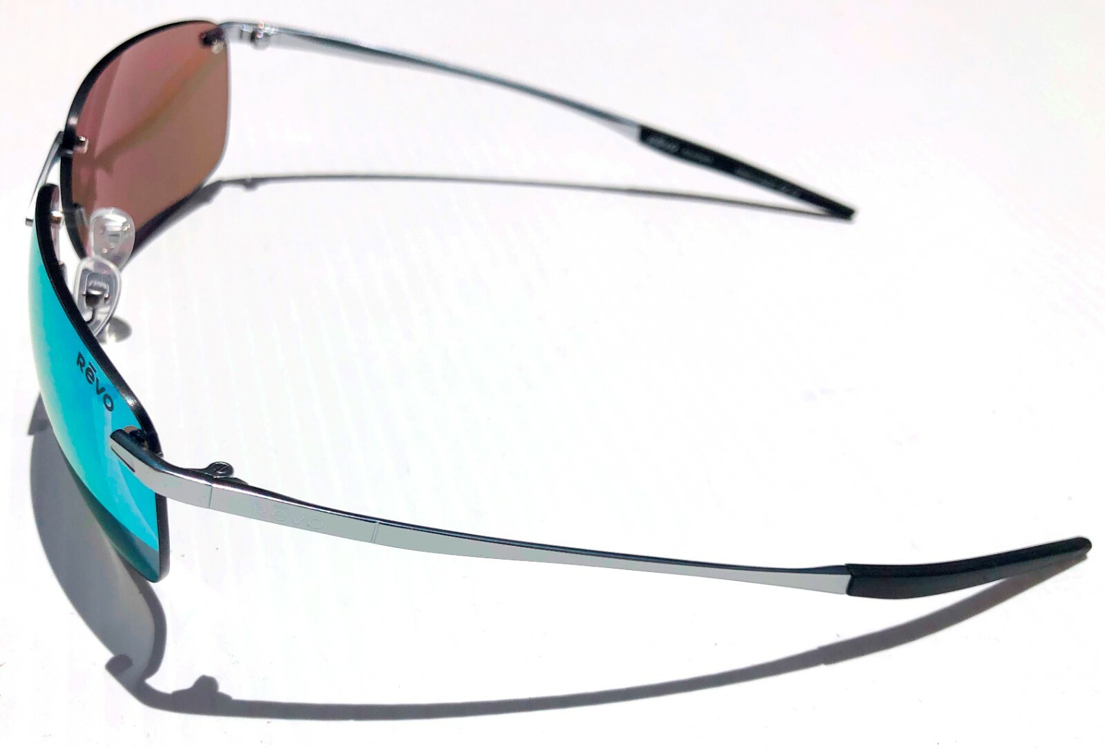 NEW* REVO DESCEND Z Metal Satin Chrome POLARIZED Blue Water Sunglass