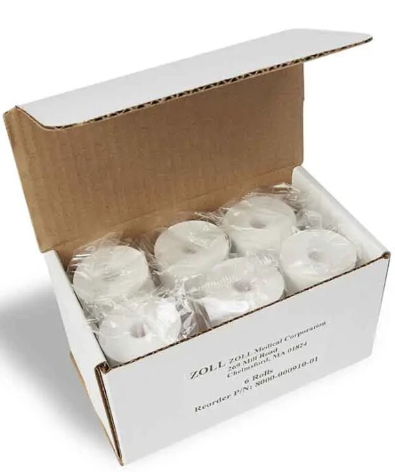 ZOLL ECG Plain White Thermal Paper for X Series & X Series