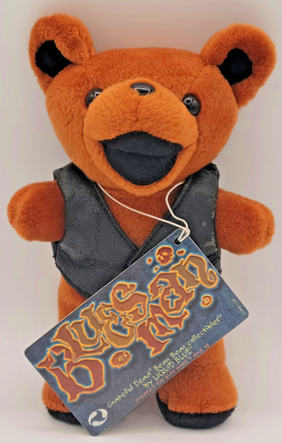 Grateful Dead BLUES MAN 7" Dancing Bean Bear Liquid Blue Vintage FREE SHIP