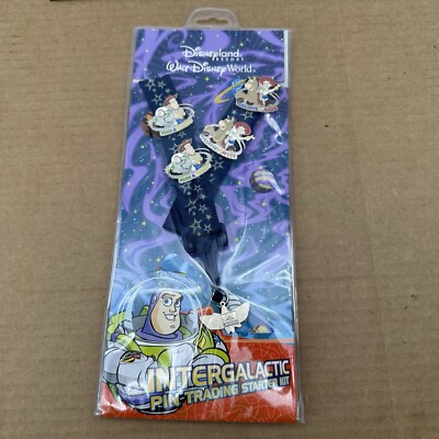 Disney Toy Story Buzz Lightyear Intergalactic 4 Pin Trading Starter Kit 2003 NEW
