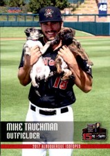 2017 Albuquerque Isotopes Choice #30 Mike Tauchman Palatine Illinois IL Card
