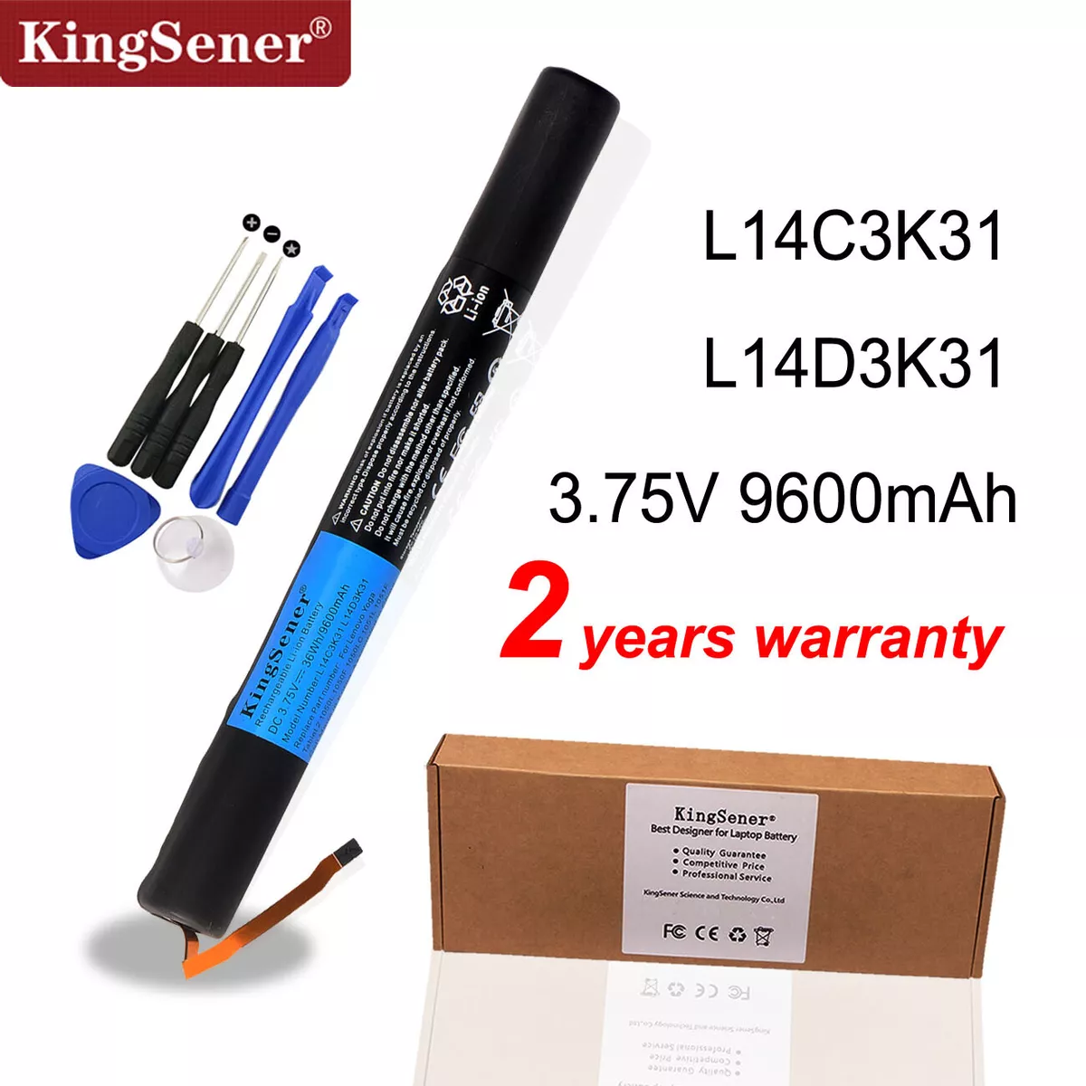 L14C3K31 L14D3K31 Battery For Lenovo Yoga Tablet 2 1050F 1050L