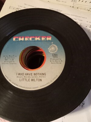 Little Milton I Who Have Nothing/At The Dark End of the Street 45 RPM Checker