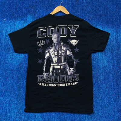 Cody Rhodes The American Nightmare Flaming Logo WWE Tee M