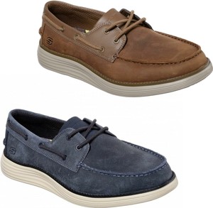 skechers leather boat shoes