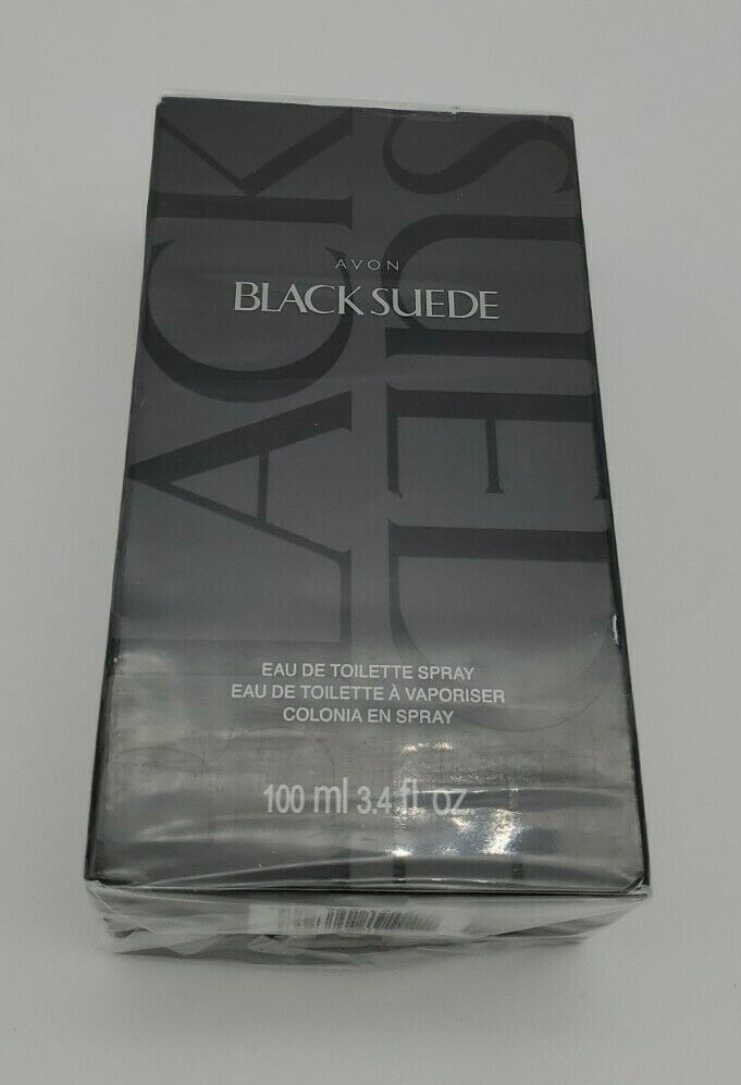 new boxed men AVON Black suede EDT Cologne Spray 3.4 oz 