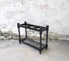 Antique country house large bobbin stick stand umbrella rack oak hall DELIVERY