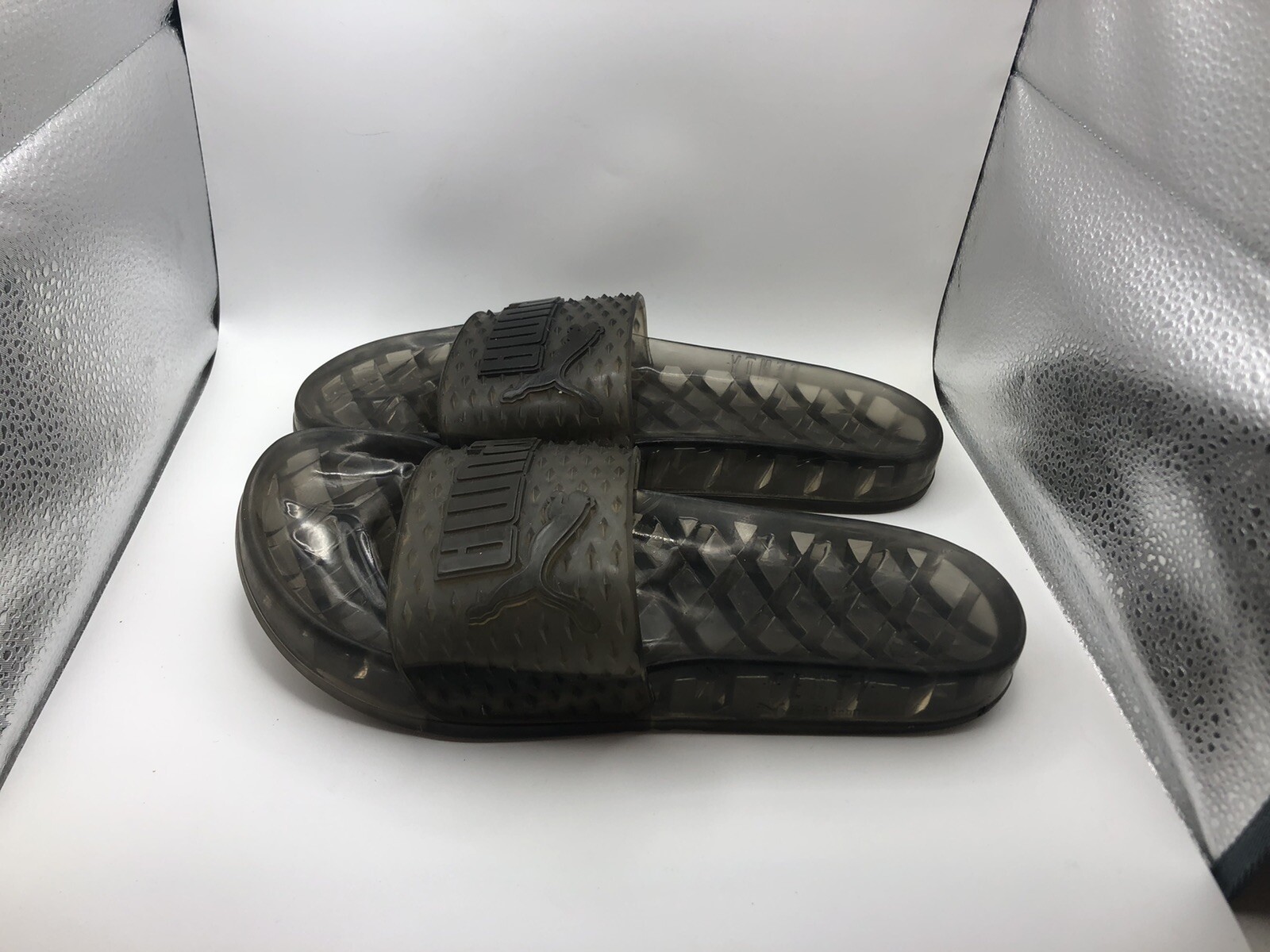 PUMA Fenty by Rihanna Jelly Slide 36577302 Womens Black Slides Sandals  Shoes 7.5 for sale online | eBay