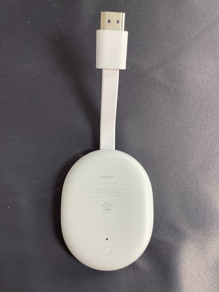 Google Chromecast Snow 4K Remote Control Media Streamer With Google TV