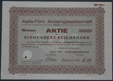 Aafa-Film Aktiengesellschaft 1933 100  RM